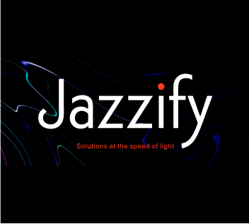 Jazzify logo on black background